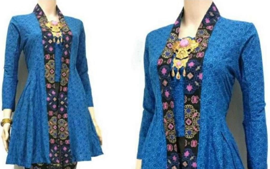 Kombinasi kain batik dan kain embos