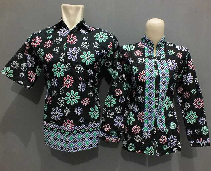 Model baju batik kerja untuk guru pria dan wanita