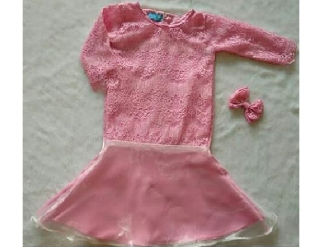 Baju Kebaya Anak Model Duyung Warna Pink