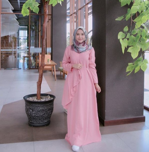 Baju Gamis Anak Muda Jaman Sekarang Pink Salem