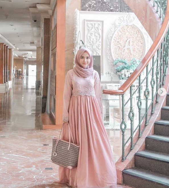 Baju Gamis Anak Muda Jaman Sekarang Soft Pink