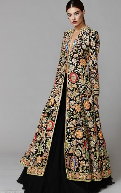 Gamis Batik Kombinasi Polos Modern Terbaru Blazer Panjang Mewah Hitam