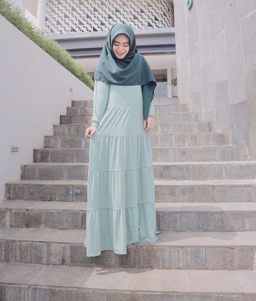 Grosir Gamis Tanah Abang Central Jakarta City Bahan Kaos Soft Tosca
