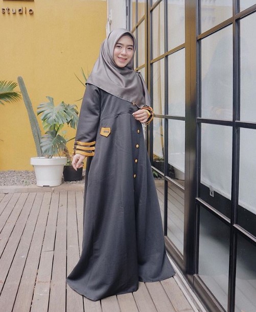 Grosir Gamis Tanah Abang Central Jakarta City Katun Jepang Polos Hitam