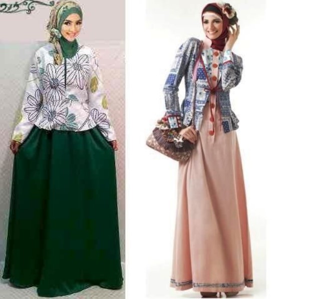 Model Baju Gamis Batik Blazer Terbaru Hijau Biru Pink PUtihModel Baju Gamis Batik Blazer Terbaru Hijau Biru Pink PUtih