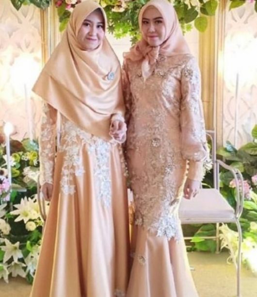 Model Baju Gamis Pesta Pernikahan Mewah dan Elegan