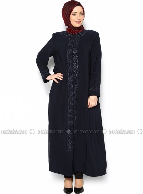 Model Baju Gamis Unutk Orang Gemuk Biar Kelihatan Langsing Aksen ManikHitam