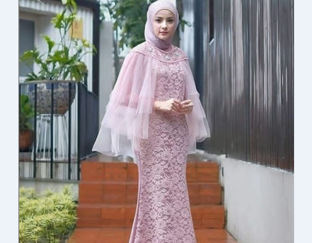 Model Kebaya Modern Lainnya Soft Pink Rumbai