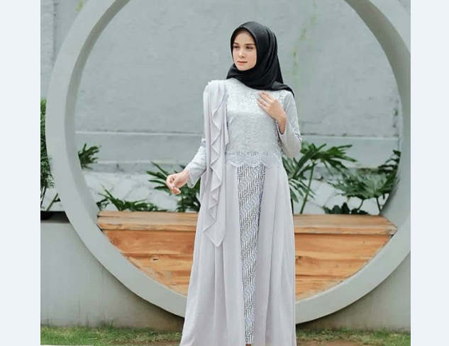 Model Kebaya Muslim Lainnya Lipat Selendang Bahu