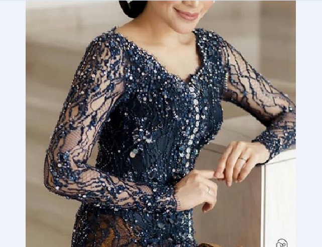 Model Kebaya Pengantin Lainnya Navy