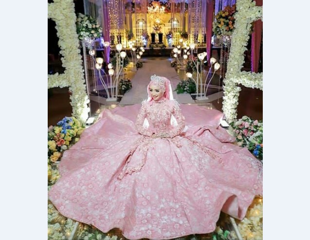Model Kebaya Pengantin Princess Baby Pink