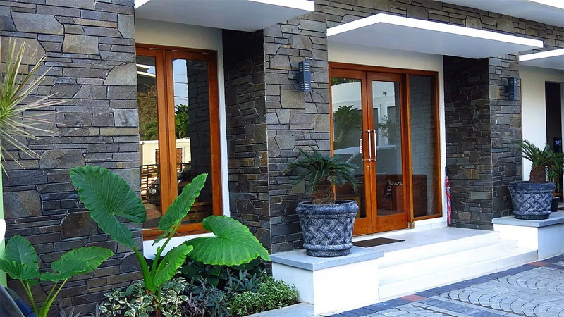 foto rumah minimalis batu alam