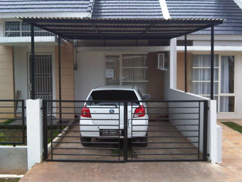 gambar rumah sederhana ada garasi