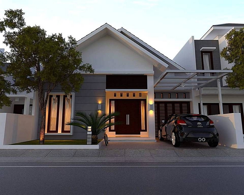 rumah minimalis 1 lantai modern