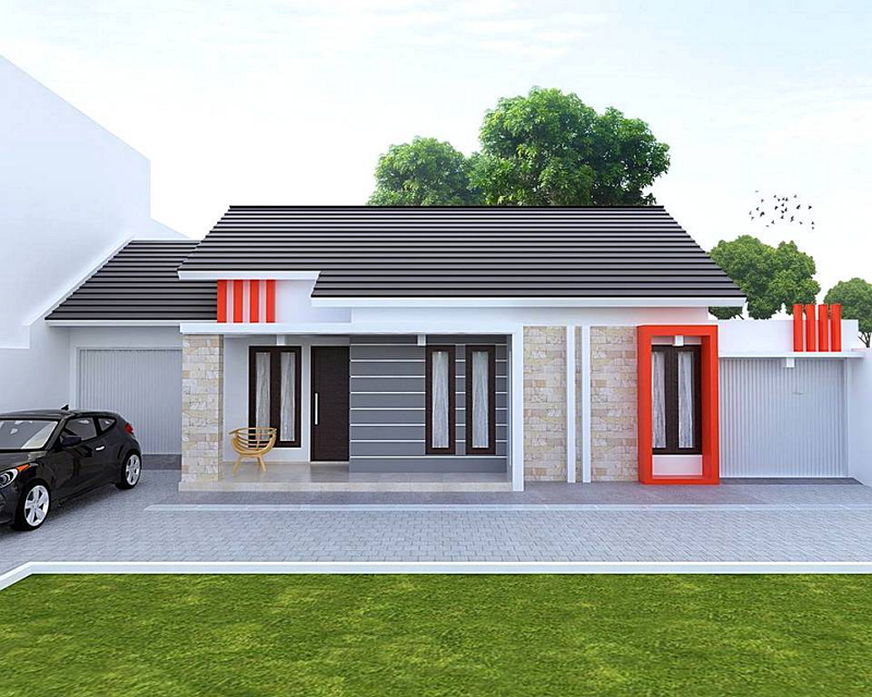 Rumah Minimalis Sederhana Tampak Depan