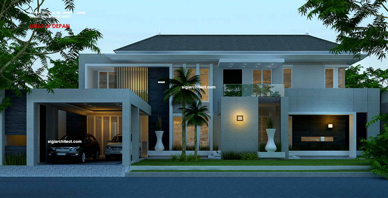 desain rumah mewah modern