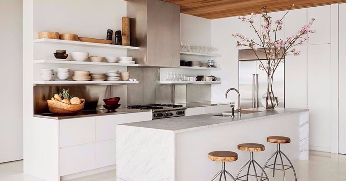 Desain dapur minimalis dengan konsep bar