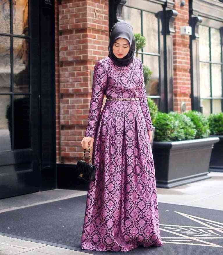 Motif baju gamis pesta 2019