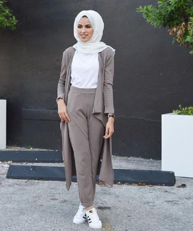 Baju Muslim Kimono Fringe Sweater